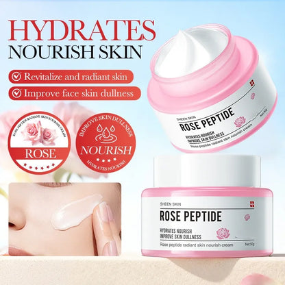 Crema Facial Hidratante Polipeptido Rosa