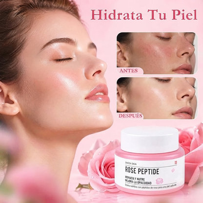 Crema Facial Hidratante Polipeptido Rosa