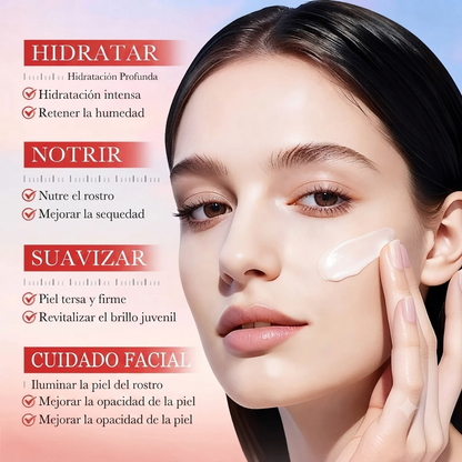 Crema Facial Hidratante Polipeptido Rosa