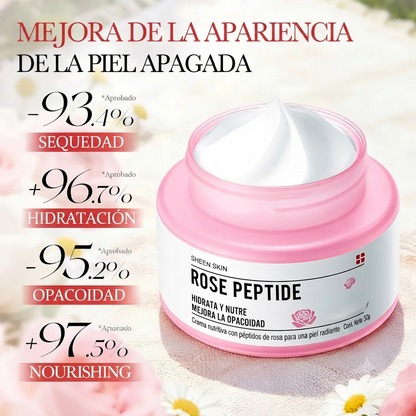 Crema Facial Hidratante Polipeptido Rosa