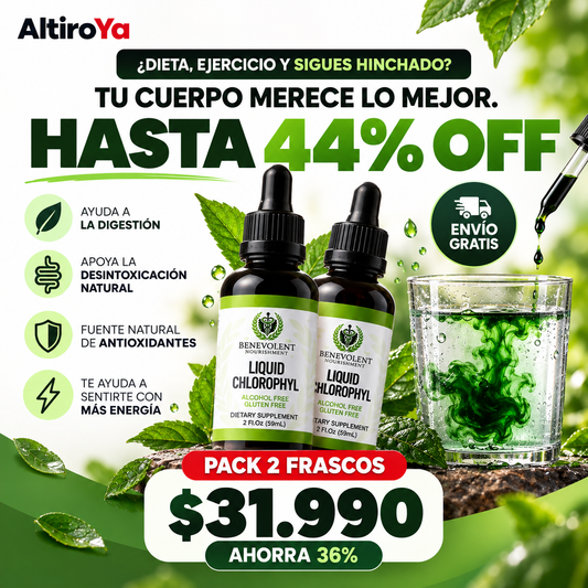 Clorofila Líquida Benevolent en Gotas | Bienestar y Cuidado Personal 💚